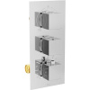 MEXEN Cube Termostatická batéria sprcha/vaňa 3-chróm výstup (77503-00)