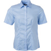 James & Nicholson Košile JN 683, krátký rukáv, dámská COT02068303701-light blue S Modrá světlá