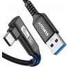 Kábel SUNGUY USB typ C - USB typ C 1 m sivý