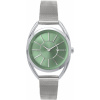 MINET Strieborné dámske hodinky ICON GREEN MESH
