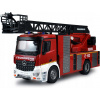 S-Idee Mercedes-Benz Arocs HASIČI s rebríkom a striekačkou proporcionálne,LED zvuky,RTR 1:14
