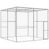 Klietka pre mačky 3x3x2,5 m, pozinkovaná oceľ-ForU-146361