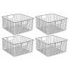 Kôš, košík - 4x Basket Metal Organer 30x30x15 cm podkrovie (4x Basket Metal Organer 30x30x15 cm podkrovie)