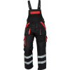 CERVA MAX WINTER REFLEX / Zateplené nohavice s trakmi - čierna / červená 54
