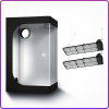 LEDMEGROW LMG kompletný pestovateľský box PRO 2.0 – Hydroshoot 120 + 2x SANSI Reflektor 200W