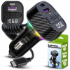 VYSIELAČ FM NABÍJAČKA BLUETOOTH BT USB TYP-C QC 3.0 + PD 30W LED RGB MP3