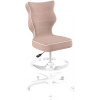 ENTELO Dětská stolička Petit White 4 HC+F s opěrným kruhem, starorůžová Jasmine 08