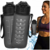 Motivačná fľaša na vodu 600 ml TRESSARI fľaša na pitie TRITAN s držiakom BPA FREE
