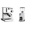 Rancilio Silvia BC, white + Eureka Atom Specialty 65, white