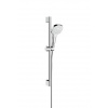 Hansgrohe Croma Select E - Sprchová súprava 1jet EcoSmart 9 l/min 0,65 m, biela/chróm 26585400
