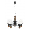 Závesné stropné svietidlo Luster 5x E27 Black Classic Petronel 7079 Rabalux