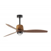 FARO Barcelona | FARO 33435WT1N - LED stmievateľný ventilátor WEAVER M 16W/230V priemer 128 cm hnedá/čierna WT + diaľkové ovládanie | 33435WT1N