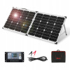 Skladací prenosný solárny panel DOKIO 100 W 12 V monokryštalický solárny panel (Skladací prenosný solárny panel DOKIO 100W 12V monokryštalický solárny panel)
