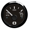 OSCULATI Blackwater manometer 10/180 ohm čierna/čierna Variant: Indikátor znečistenej vody 10/180 ohmov čierny/leštený Blackwater gauge 10/180 ohm black/black
