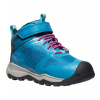 Keen Wanduro Mid Wp Children Detská vyššia treková obuv 10036565KEN fjord blue/fuchsia purple 12(31)