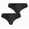 Dámske nohavičky Björn Borg Performance Thong 2P - black - Čierny (XS)
