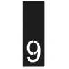 Lakované číslo domu 9