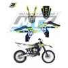 Blackbird Polepy na motocykel (sada polepov Dream) Husqvarna CR125+WR125 / 06-08 + WR250 / 06-13 - typ polepov Dream4 - žltá farebná varianta