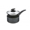 Kolimax Rajnica s rukoväťou Black Granitec s pokrievkou, priemer 18 cm, objem 2.0 l