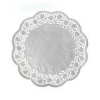 Dekoračná krajka (PAP) okrúhla biela priemer 32cm [6 ks]