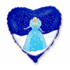 Balón folióvý 45 cm - Kráľovná ľadu ELSA