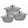Sada hrncov - Sada 6 hrncov, mramorových hrncov (Sada hrncov - Sada 6 hrncov, mramorových hrncov)