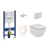 Ideal standard Závěsný set WC rimless TESI + modul Geberit Duofix s tlačítkem Delta 20 bílé SIKOGES5E0