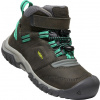 KEEN Ridge Flex Mid WP Detské magnet/greenlake trekové topánky EU 29