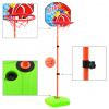 vidaXL Detský basketbalový kôš s loptou - Viacfarebný - 68483-23308