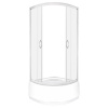 Kerra Lava štvrťkruhový sprchový kút s vaňou Rozmery sprchového kúta: 80x80cm, 1074_80X