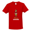 Tričko s potlačou Merry Grinchmas dětské Červená 158 cm/12 let