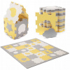 Kinderkraft Select Podložka pěnová puzzle Luno Shapes 185 x 165 cm Yellow 30ks