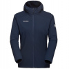 Dámska bunda Rime Light IN Flex Hooded Jacket Men značky Mammut ponúka ideálnu kombináciu ľahkosti, izolácie a priedušnosti pre športové aktivity v chladných dň Marine