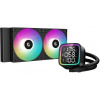 DEEPCOOL vodní chladič LD240 / 2x120 mm PWM ARGB fan / display / černý R-LD240-BKMSN-G-1