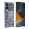 Techsuit Motorola Edge 50 Fusion Priesvitné puzdro s trblietkami KP36994 transparentná