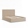 Signal Čalúnená posteľ VASTO 140x200 cm s roštom Krémová