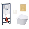 Grohe Závěsný wc set do lehkých stěn / předstěnová montáž SAT Infinitio SIKOGRSIN10SCGN0