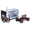 RC Crawler červeno-biele terénne vozidlo na diaľkové ovládanie 1/18 2.4GHz