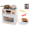 Sporák s rúrou 18x15x9 cm na batérie s doplnkami so svetlom a zvukom