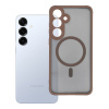 Kryt Full Matte Mag Cover Case s MagSafe Samsung Galaxy S25 Plus Brown