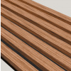 3D MDF lamelový panel dub jesenný - filc