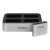 Kingston Technology Workflow Station USB 3.2 Gen 2 (3.1 Gen 2) Type-C Čierna, Strieborná (WFS-U)
