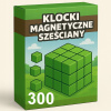 Magnetické kocky 300 dielikov Minecraft s 9 figúrkami