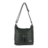 DALILA dámska crossbody koženková kabelka tmavo zelená