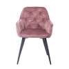 Jedálenská stolička CHERRY zamatová ružová ALL 999158