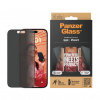 PanzerGlass Tvrdené sklo UWF Privacy s aplikátorom pre iPhone 15, čierna, čierna P2809