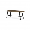 AUTRONIC Jedálenský stôl 180x90cm, masív, orech, HT-T1818 WAL