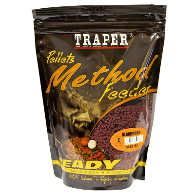 Traper Pelety Method Feeder Ready_0,5kg_2mm_Jahoda