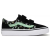 VANS Old Skool V Glow Cosmic Cruisers Kids BLACK/GREEN - 33