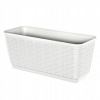 Kvetináč plast biely Prosperplast 38,5 cm x 15,5 x 14,2 cm